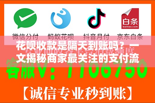 花呗收款是隔天到账吗？一文揭秘商家最关注的支付流程！
