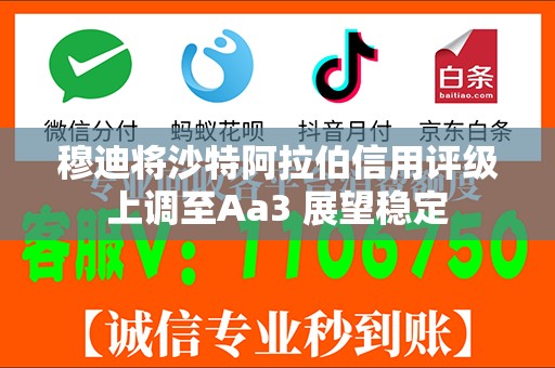穆迪将沙特阿拉伯信用评级上调至Aa3 展望稳定