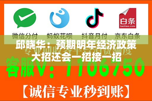 邱晓华：预期明年经济政策大招还会一招接一招