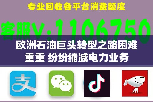 欧洲石油巨头转型之路困难重重 纷纷缩减电力业务