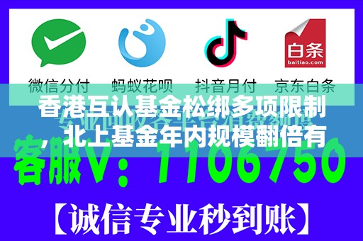 香港互认基金松绑多项限制，北上基金年内规模翻倍有望扩容提速