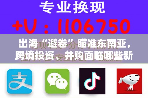 出海“避卷”瞄准东南亚，跨境投资、并购面临哪些新挑战？