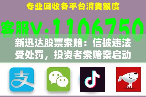 新迅达股票索赔：信披违法受处罚，投资者索赔案启动