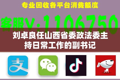 刘卓良任山西省委政法委主持日常工作的副书记