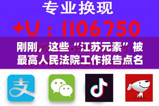 刚刚，这些“江苏元素”被最高人民法院工作报告点名
