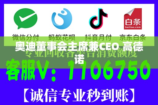 奥迪董事会主席兼CEO 高德诺
