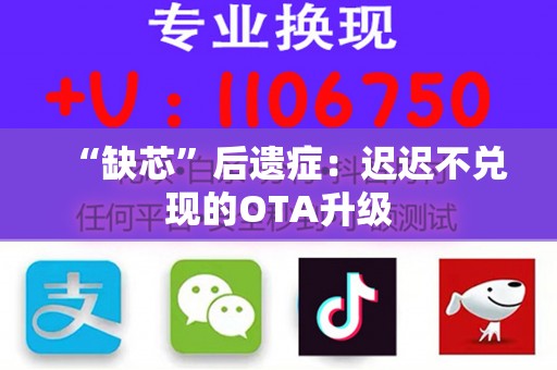 “缺芯”后遗症：迟迟不兑现的OTA升级