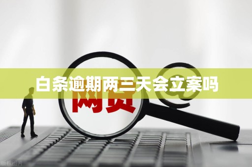 白条逾期两三天会立案吗