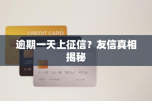 逾期一天上征信?友信真相揭秘