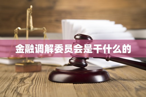 金融调解委员会是干什么的