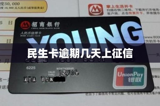 民生卡逾期几天上征信