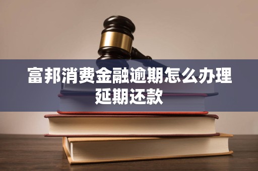 富邦消费金融逾期怎么办理延期还款