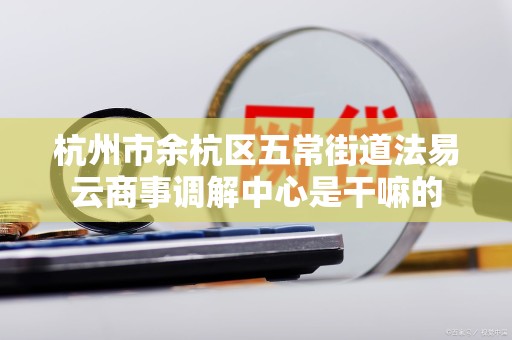 杭州市余杭区五常街道法易云商事调解中心是干嘛的
