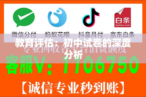 教育评估：初中试卷的深度分析