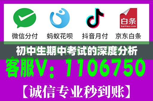 初中生期中考试的深度分析