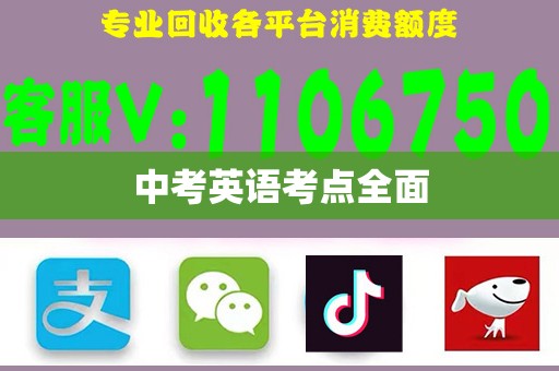 中考英语考点全面