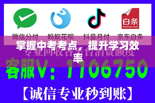 掌握中考考点，提升学习效率
