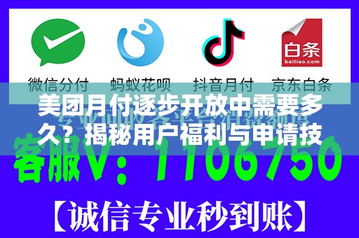 美团月付逐步开放中需要多久？揭秘用户福利与申请技巧