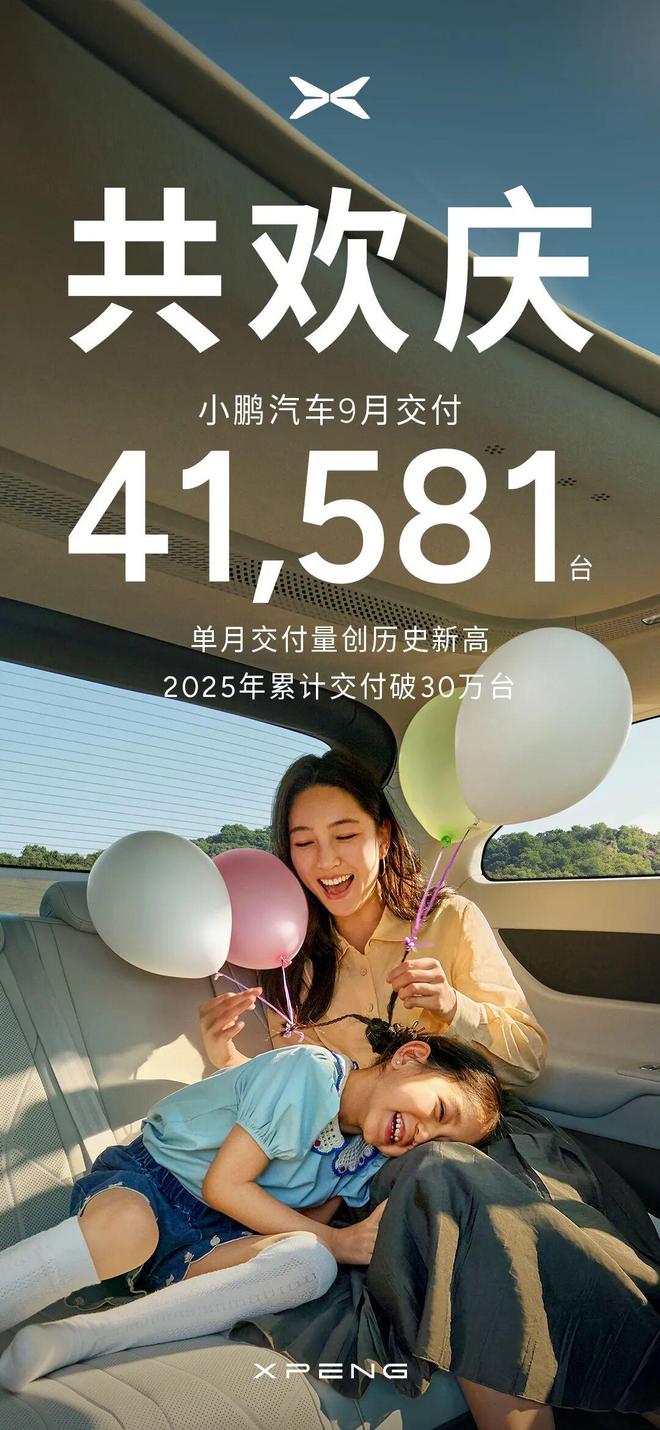 “蔚小理”9 月交付数据出炉：小鹏、蔚来创新高，理想同比跌 36%