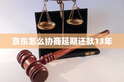 京东怎么协商延期还款13年