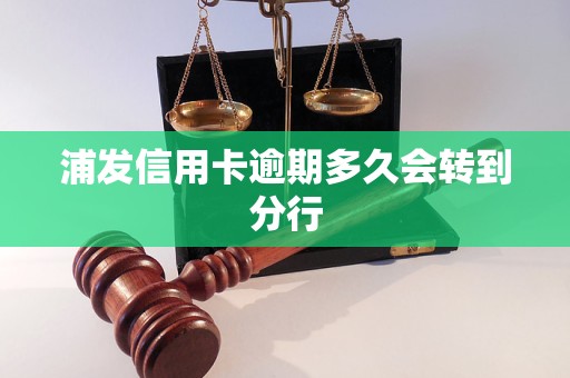 浦发信用卡逾期多久会转到分行
