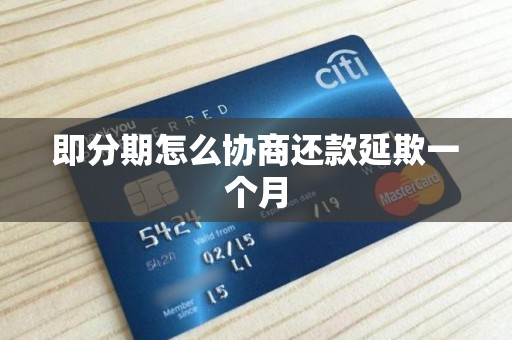 即分期怎么协商还款延欺一个月
