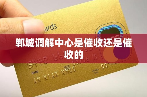 郸城调解中心是催收还是催收的