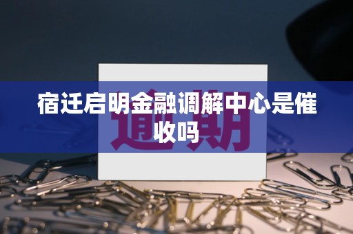 宿迁启明金融调解中心是催收吗