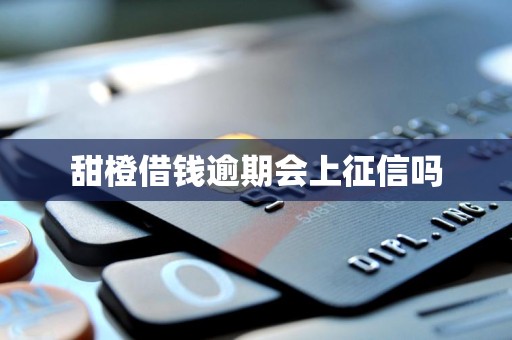 甜橙借钱逾期会上征信吗