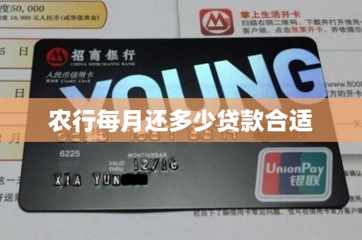 农行每月还多少贷款合适