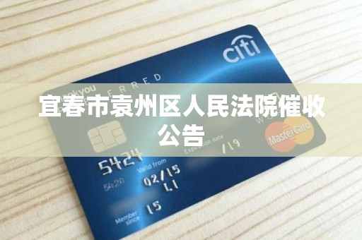 宜春市袁州区人民法院催收公告