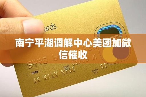 南宁平湖调解中心美团加微信催收