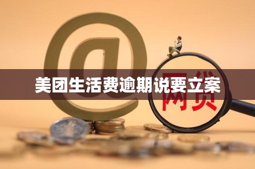 美团生活费逾期说要立案