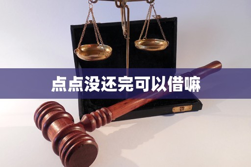 点点没还完可以借嘛