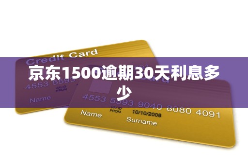 京东1500逾期30天利息多少
