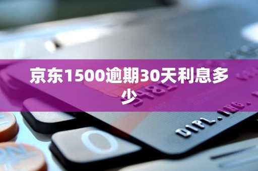 京东1500逾期30天利息多少