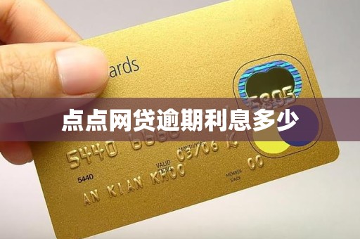 点点网贷逾期利息多少
