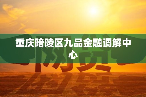 重庆陪陵区九品金融调解中心