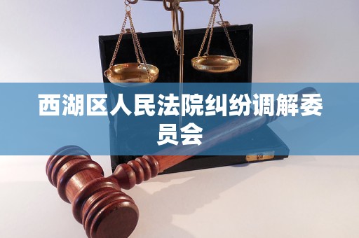 西湖区人民法院纠纷调解委员会
