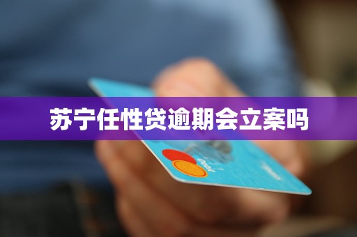 苏宁任性贷逾期会立案吗