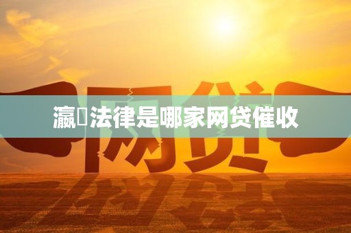 瀛濎法律是哪家网贷催收