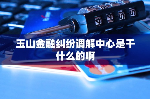 玉山金融纠纷调解中心是干什么的啊