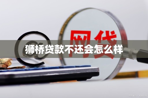 狮桥贷款不还会怎么样