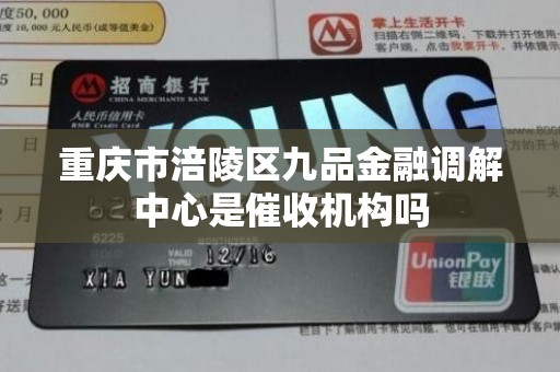 重庆市涪陵区九品金融调解中心是催收机构吗
