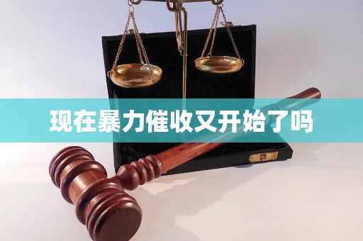 现在暴力催收又开始了吗