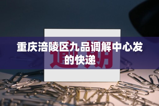 重庆涪陵区九品调解中心发的快递