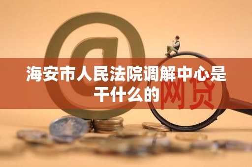 海安市人民法院调解中心是干什么的