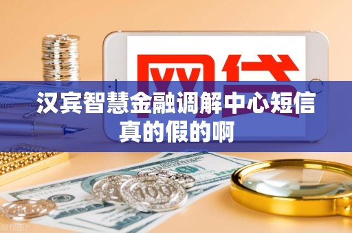 汉宾智慧金融调解中心短信真的假的啊