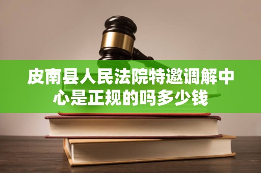 皮南县人民法院特邀调解中心是正规的吗多少钱