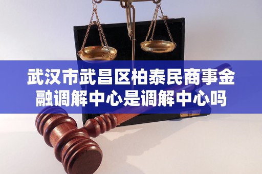 武汉市武昌区柏泰民商事金融调解中心是调解中心吗